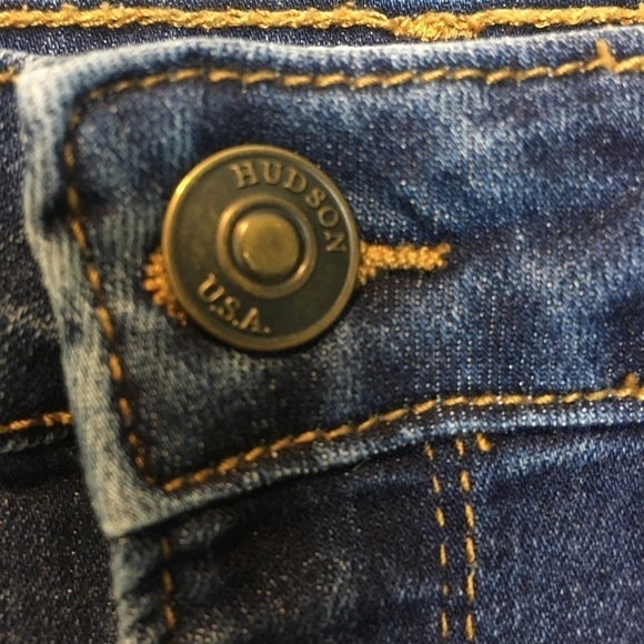 Hudson Denim Shorts 16 Cut-off Raw Hem Factory Distressed Designer Vacation - Picture 6 of 7